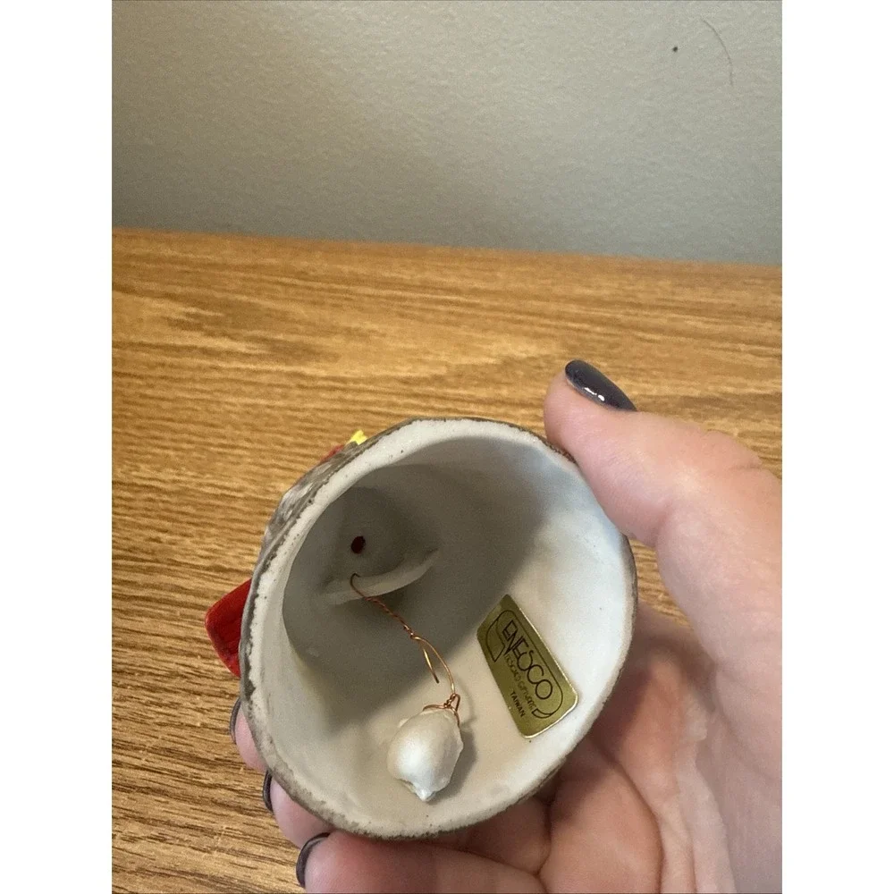 Enesco‎ Porcelain Cardinal Bell